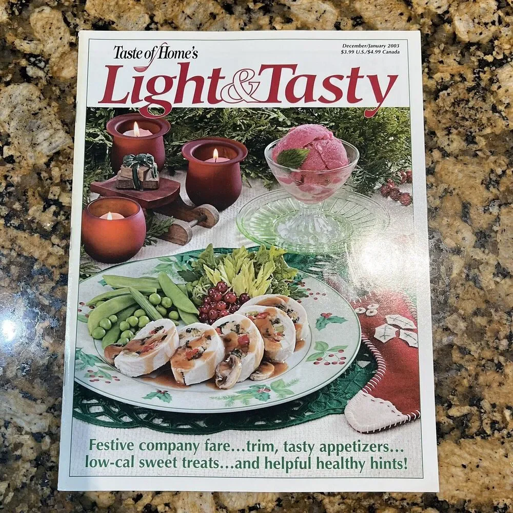 Taste of Homes Light And Tasty Cooking Recipe Magazines 2003 Back Issue Set Of 6